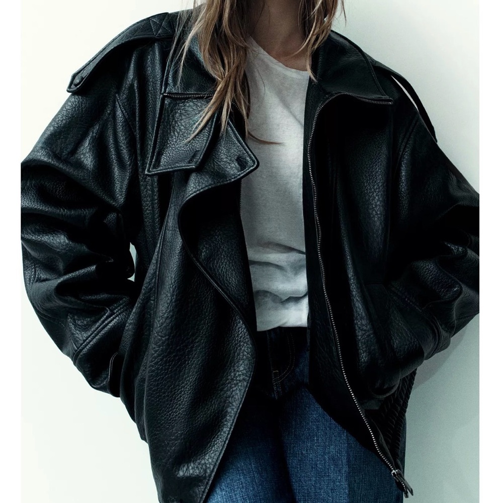 Women's Black Leather Jacket